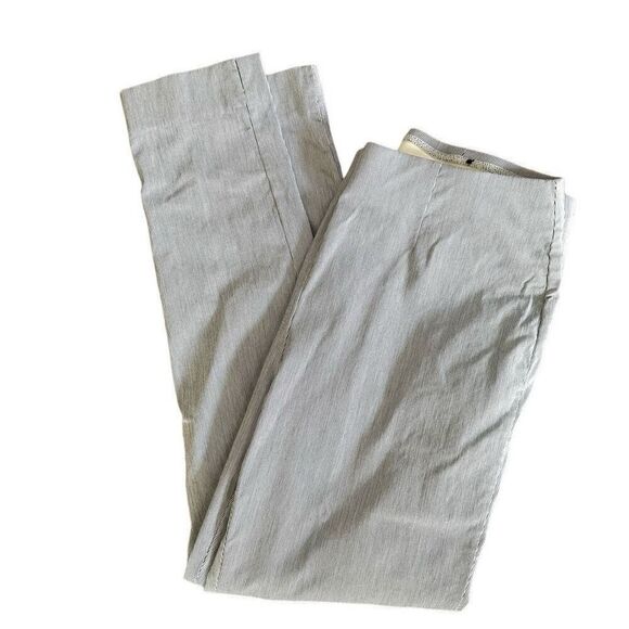 Chico's so slimming blue and white stripe elastic waist pants - Picture 1 of 10